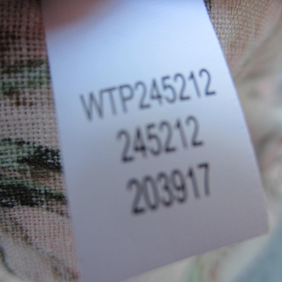 J.Jill Love Linen Top Womens PM 100% linen‎ Tropical Floral Bell Sleeve V-Neck - Picture 7 of 14